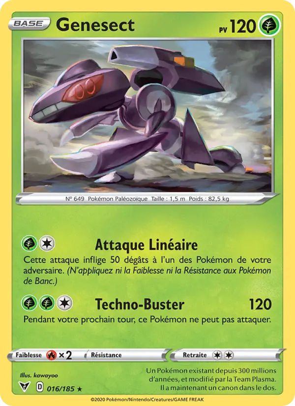 Genesect — Carte Pokémon 16 Voltage Éclatant