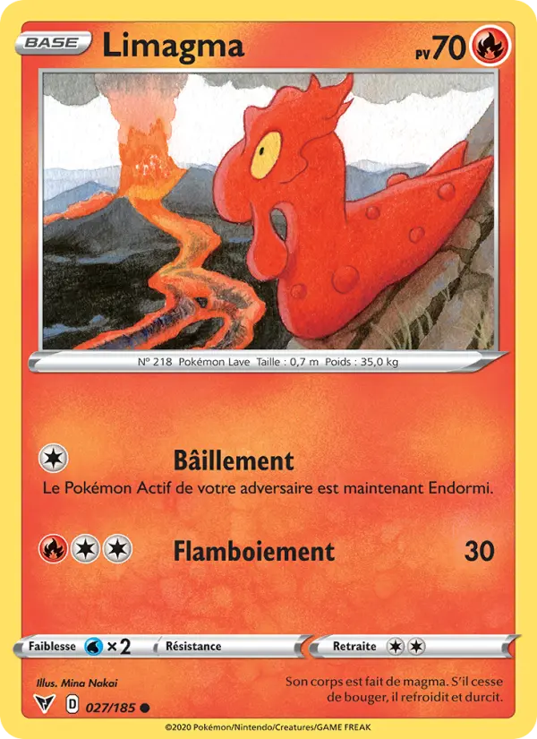 Limagma — Carte Pokémon 27 Voltage Éclatant