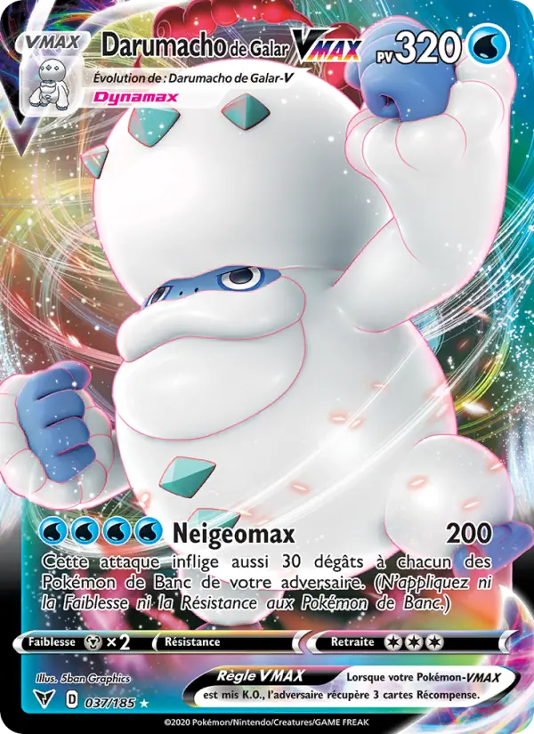 Darumacho de Galar VMAX — Carte Pokémon 37 Voltage Éclatant