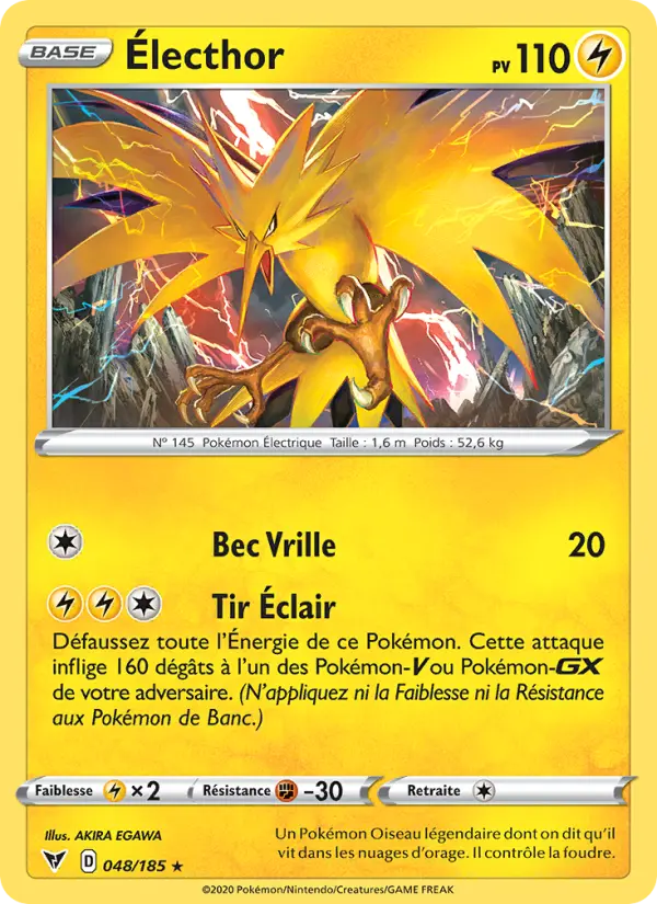 Électhor — Carte Pokémon 48 Voltage Éclatant
