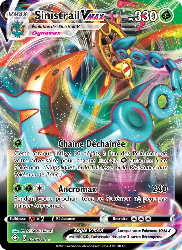 Sinistrail VMAX — Carte Pokémon 10 Destinées Radieuses