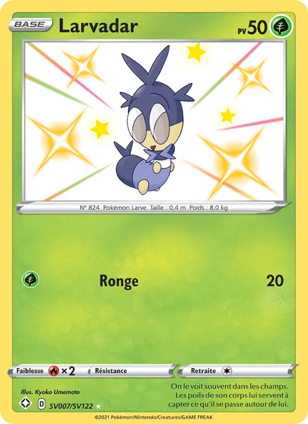 Larvadar — Carte Pokémon SV007 Destinées Radieuses