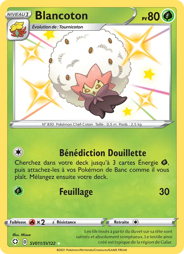 Blancoton — Carte Pokémon SV011 Destinées Radieuses