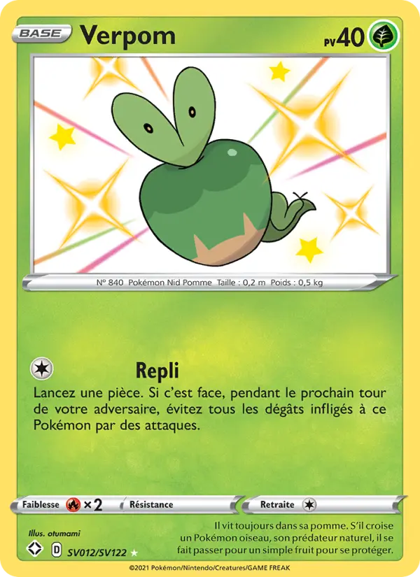 Verpom — Carte Pokémon SV012 Destinées Radieuses