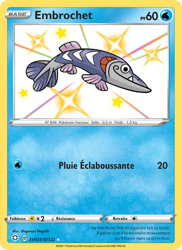 Embrochet — Carte Pokémon SV031 Destinées Radieuses