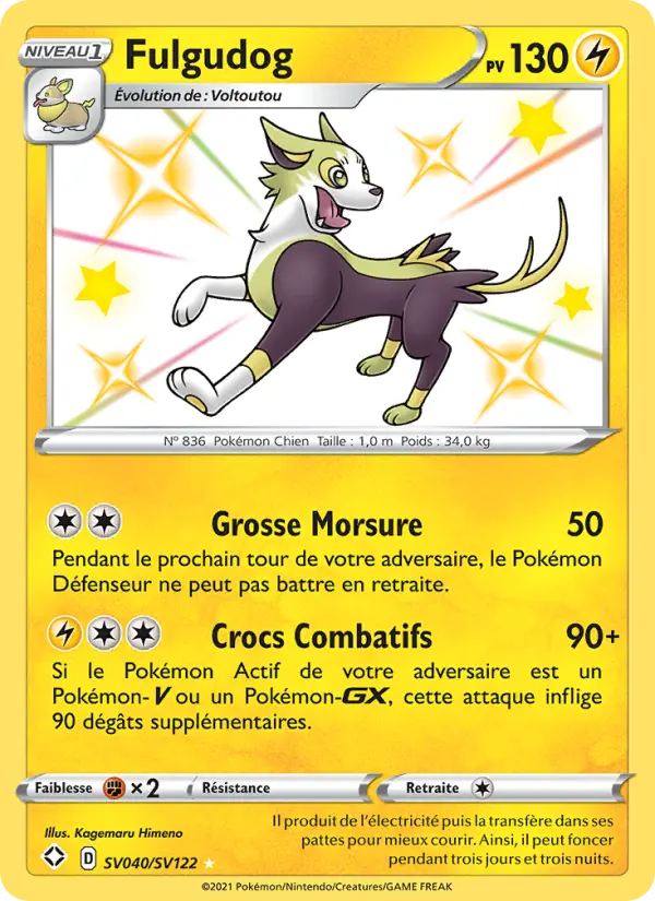 Fulgudog — Carte Pokémon SV040 Destinées Radieuses