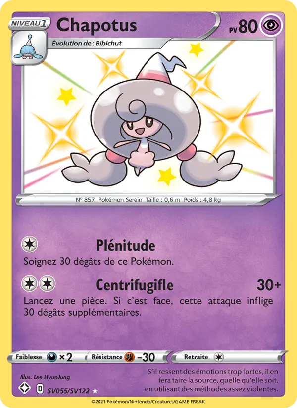 Chapotus — Carte Pokémon SV055 Destinées Radieuses