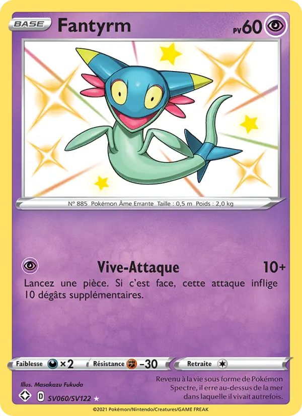 Fantyrm — Carte Pokémon SV060 Destinées Radieuses