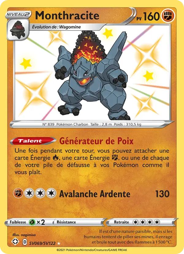 Monthracite — Carte Pokémon SV069 Destinées Radieuses