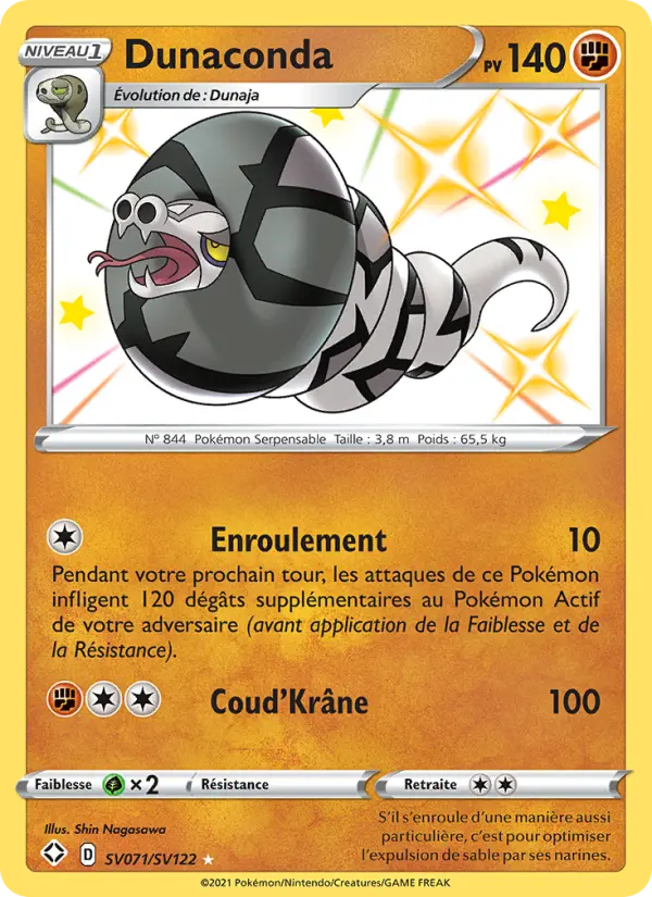 Dunaconda — Carte Pokémon SV071 Destinées Radieuses