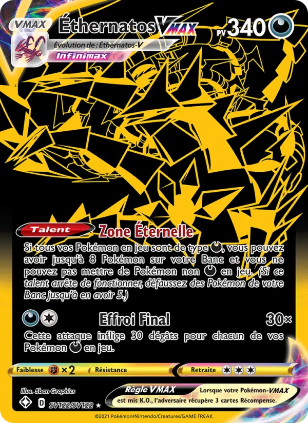 Éthernatos VMAX — Carte Pokémon SV122 Destinées Radieuses