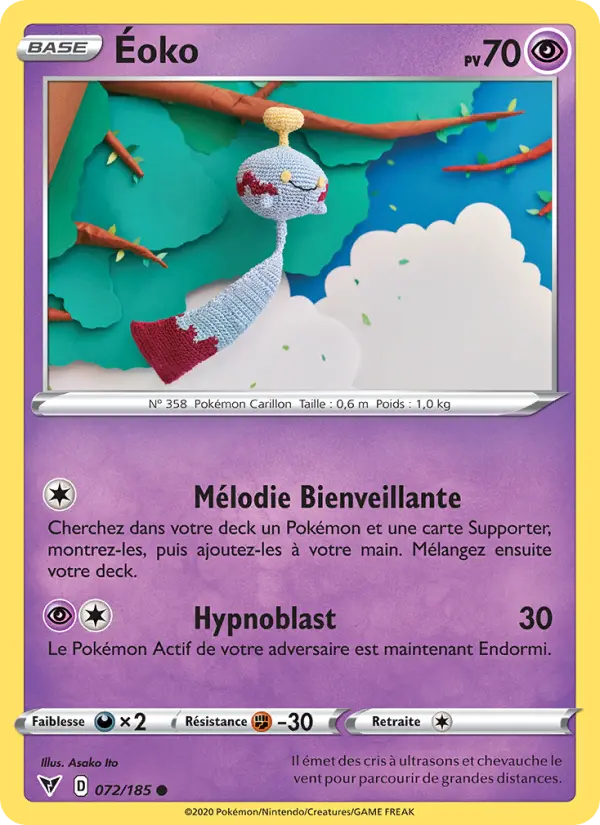 Éoko — Carte Pokémon 72 Voltage Éclatant