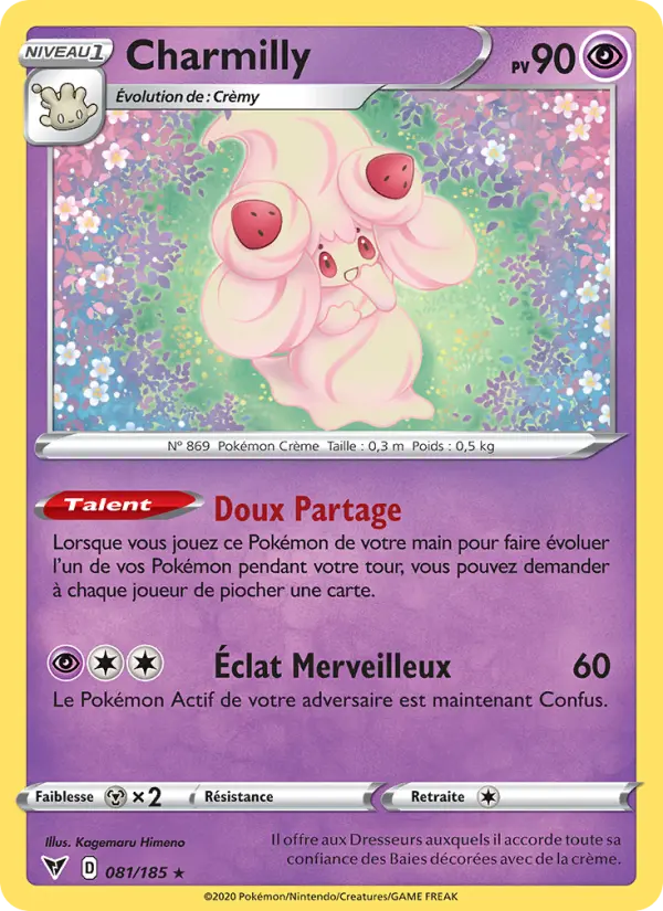 Charmilly — Carte Pokémon 81 Voltage Éclatant