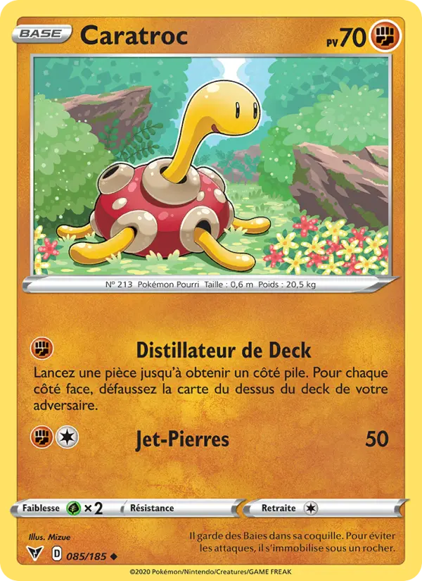 Caratroc — Carte Pokémon 85 Voltage Éclatant