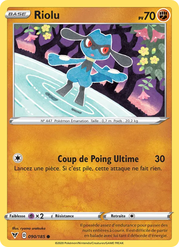 Riolu — Carte Pokémon 90 Voltage Éclatant