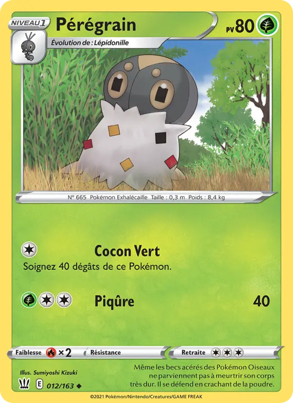 Pérégrain — Carte Pokémon 12 Styles de combat