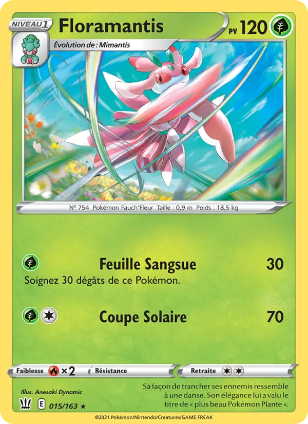 Floramantis — Carte Pokémon 15 Styles de combat