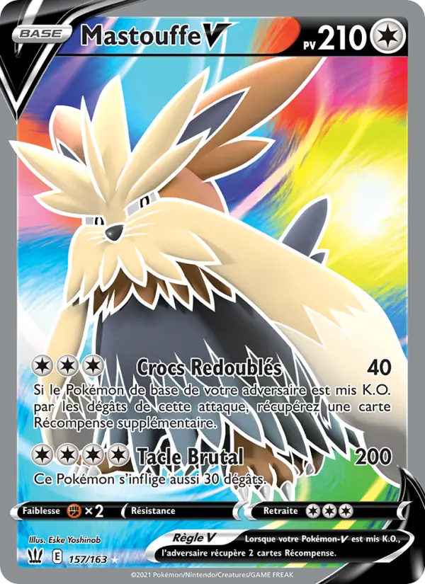 Mastouffe V — Carte Pokémon 157 Styles de combat