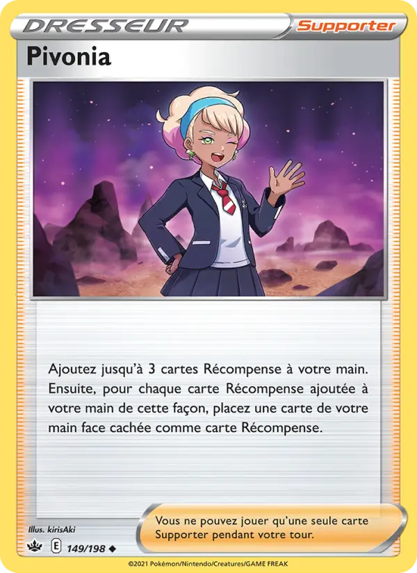 Pivonia — Carte Pokémon 149 Règne de Glace