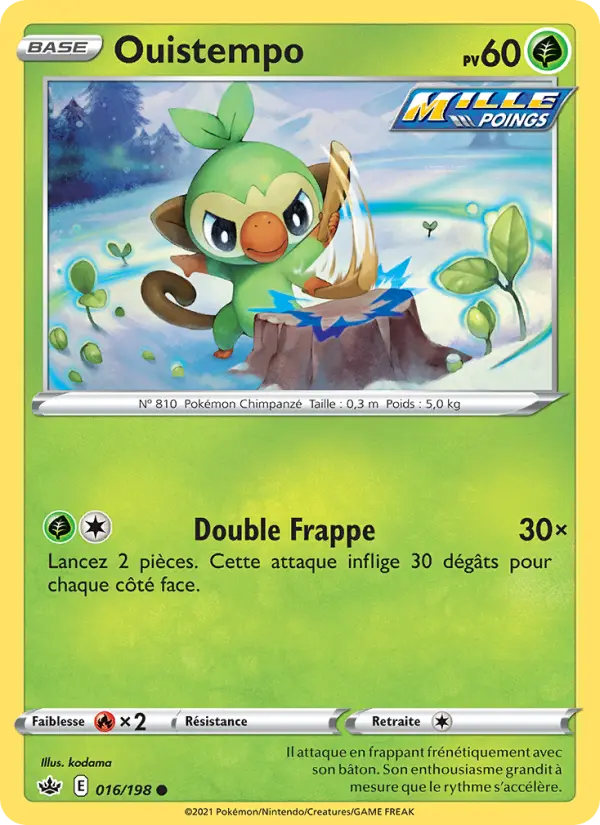Ouistempo — Carte Pokémon 16 Règne de Glace