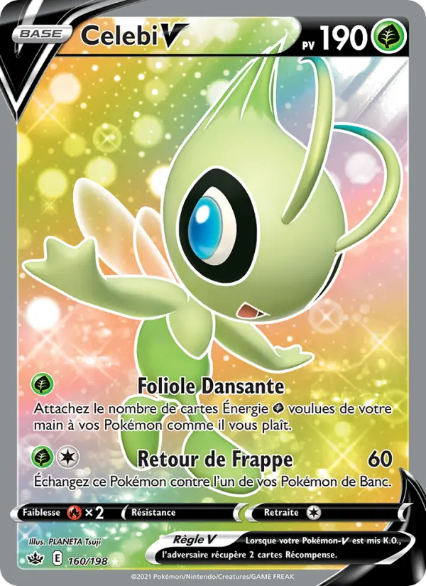Celebi V — Carte Pokémon 160 Règne de Glace