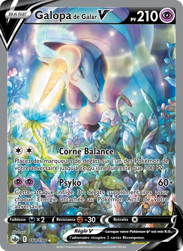 Galopa de Galar V — Carte Pokémon 168 Règne de Glace