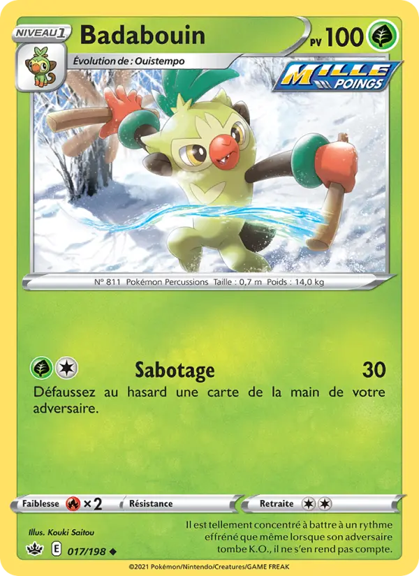 Badabouin — Carte Pokémon 17 Règne de Glace
