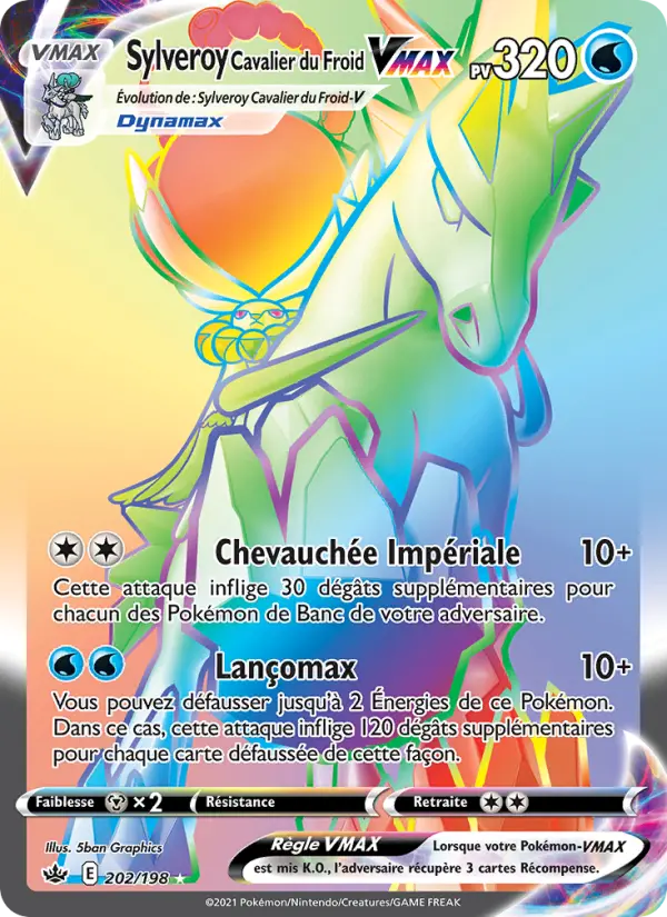 Sylveroy Cavalier du Froid VMAX — Carte Pokémon 202 Règne de Glace