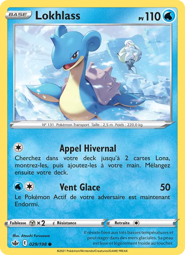 Lokhlass — Carte Pokémon 29 Règne de Glace