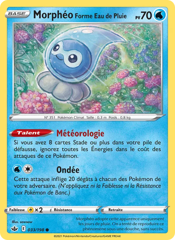 033/198 - Morphéo Forme Eau de Pluie