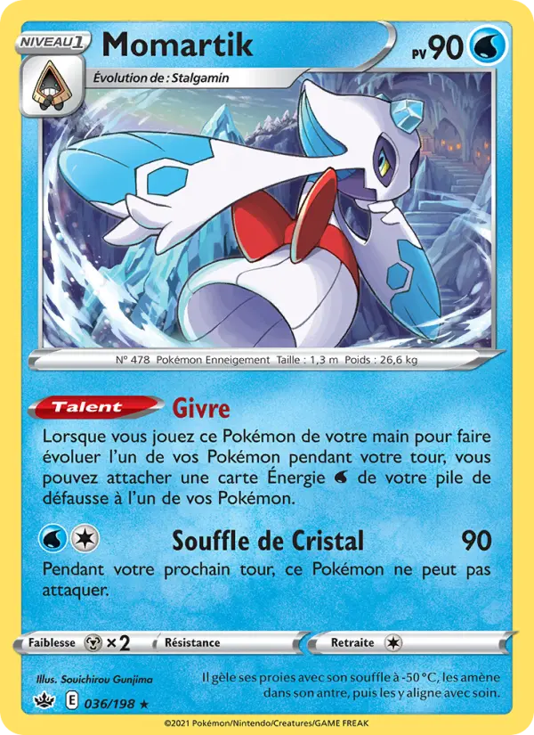 Momartik — Carte Pokémon 36 Règne de Glace
