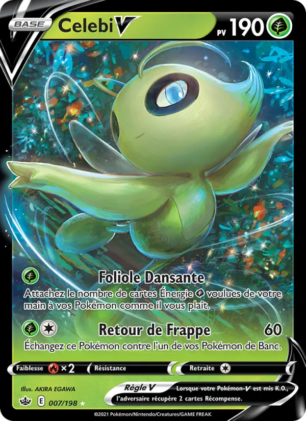 Celebi V — Carte Pokémon 7 Règne de Glace
