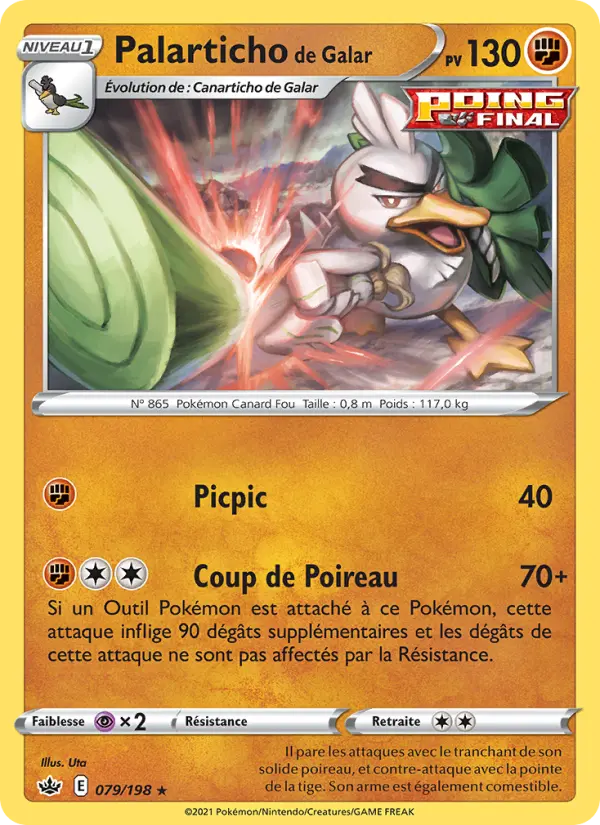 Palarticho de Galar — Carte Pokémon 79 Règne de Glace