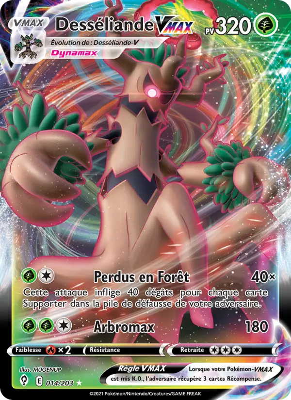 Desséliande VMAX — Carte Pokémon 14 Évolution Céleste