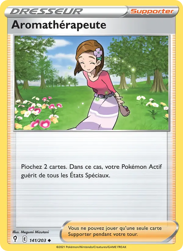 Aromathérapeute — Carte Pokémon 141 Évolution Céleste