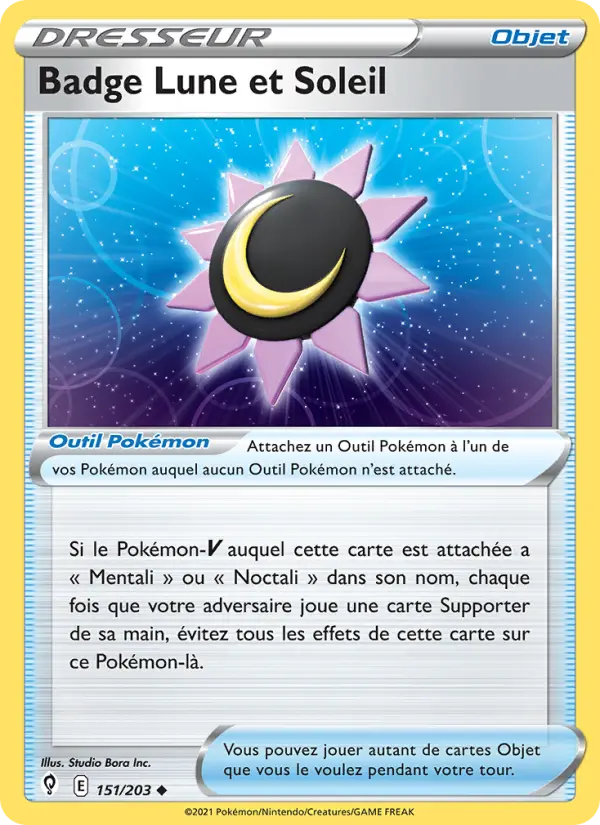 151/203 - Badge Lune et Soleil