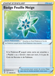 159/203 - Badge Feuille Neige