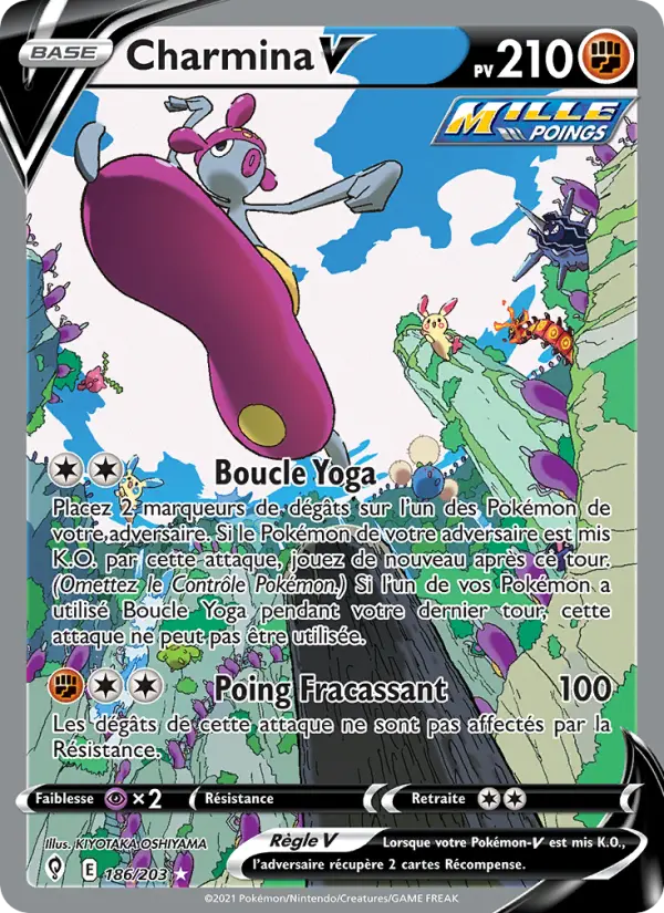 Charmina V — Carte Pokémon 186 Évolution Céleste