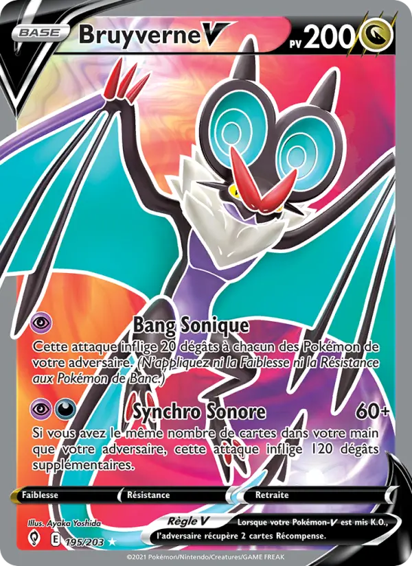Bruyverne V — Carte Pokémon 195 Évolution Céleste