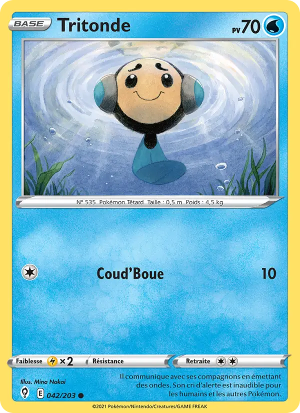 Tritonde — Carte Pokémon 42 Évolution Céleste
