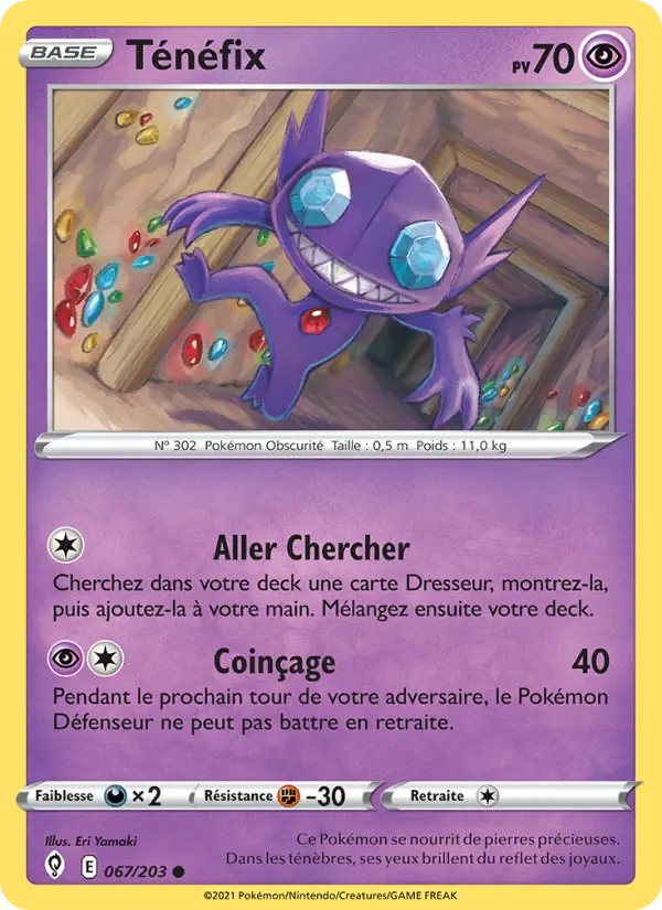 Ténéfix — Carte Pokémon 67 Évolution Céleste