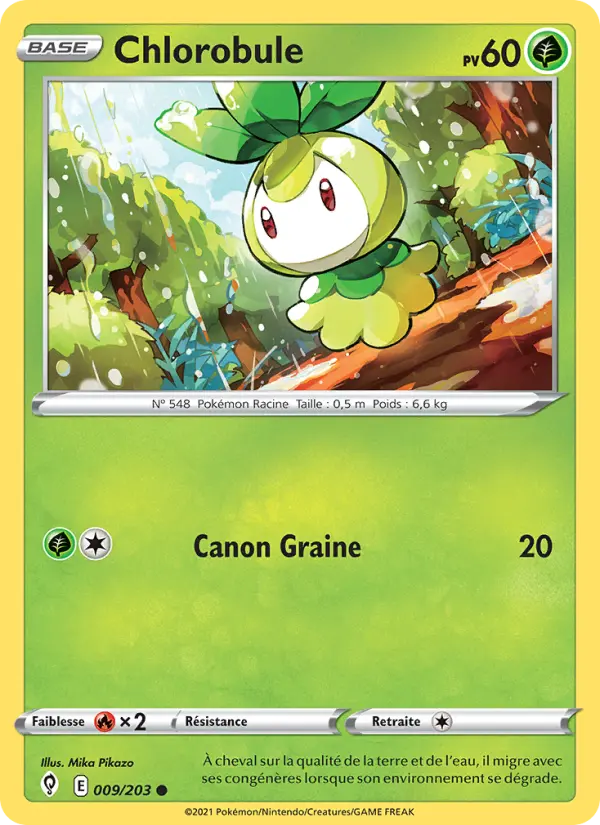 Chlorobule — Carte Pokémon 9 Évolution Céleste