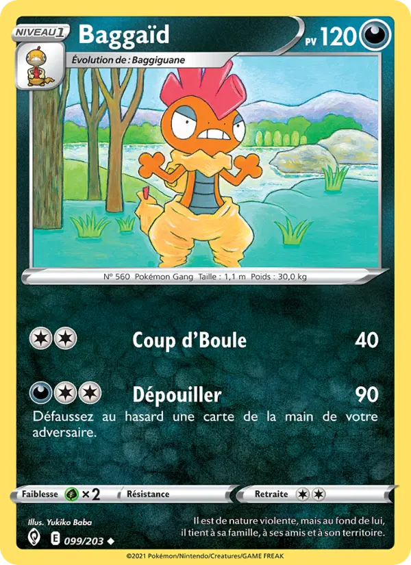 Baggaïd — Carte Pokémon 99 Évolution Céleste