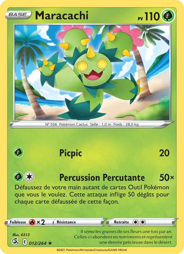 Maracachi — Carte Pokémon 12 Poing de Fusion