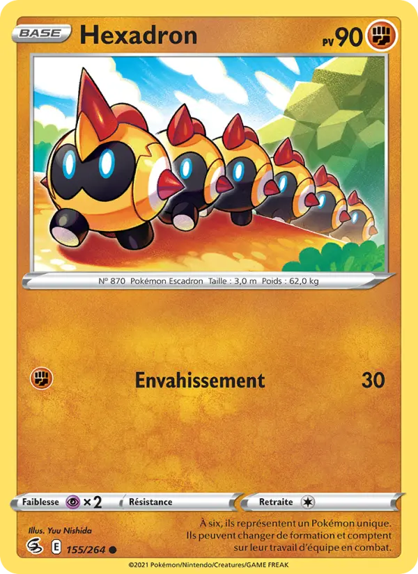 Hexadron — Carte Pokémon 155 Poing de Fusion