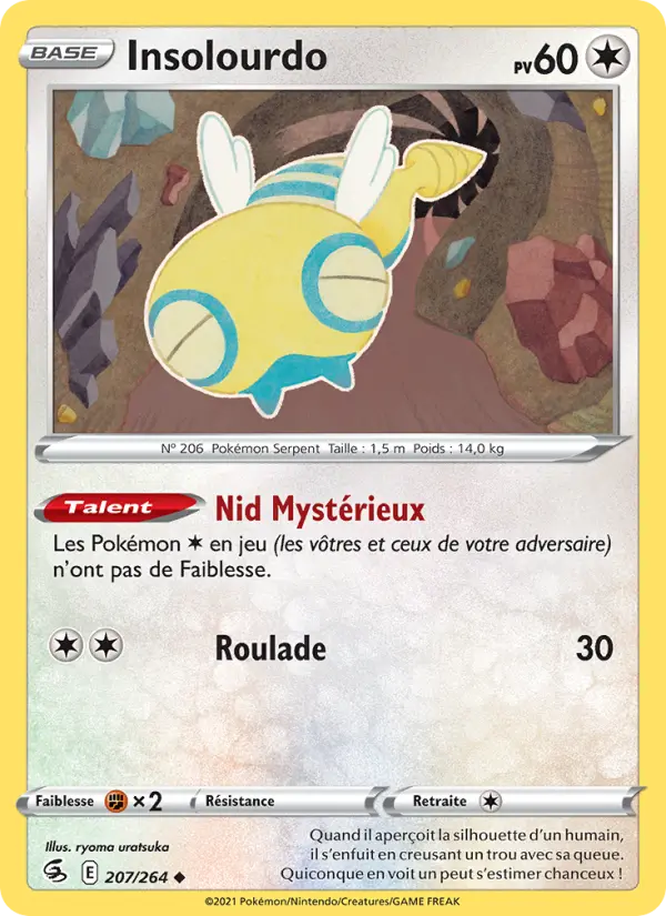 Insolourdo — Carte Pokémon 207 Poing de Fusion