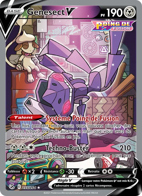 Genesect V — Carte Pokémon 255 Poing de Fusion