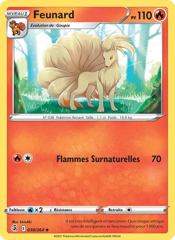 Feunard — Carte Pokémon 30 Poing de Fusion