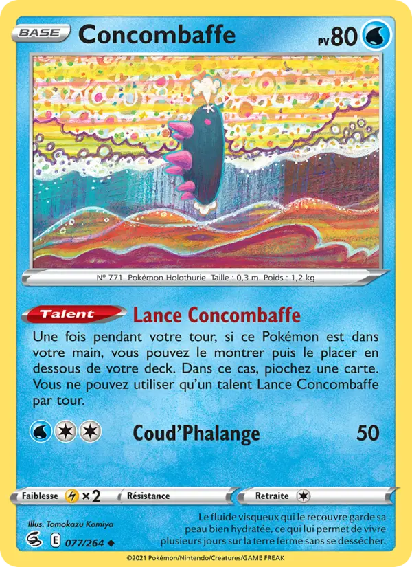 Concombaffe — Carte Pokémon 77 Poing de Fusion