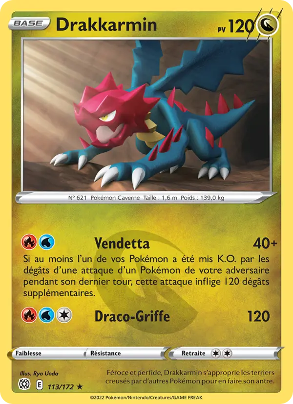 Drakkarmin — Carte Pokémon 113 Stars Étincelantes